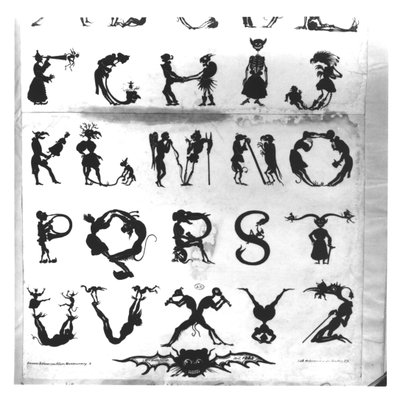 Delanish Alphabet、Delannoisによって刻まれた1825年（詳細、184307、184308、184310から184312も参照） 作： Delaporte
